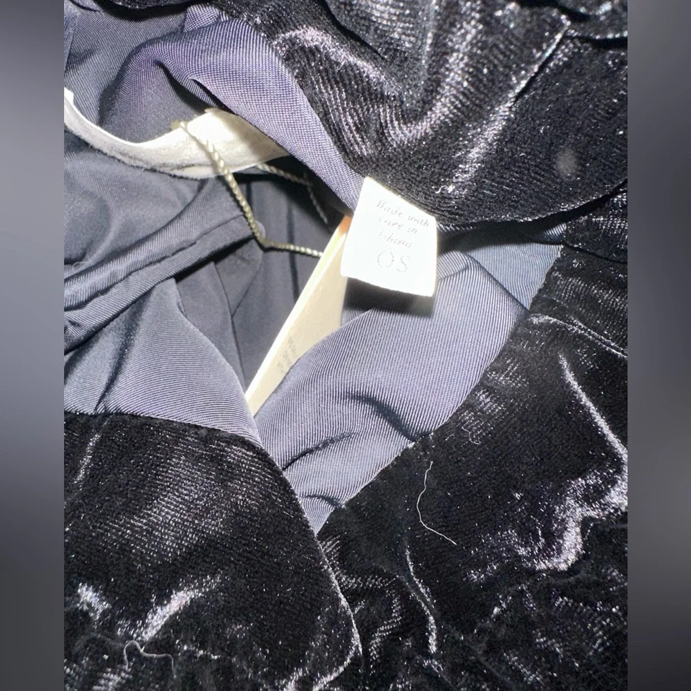 DÔEN black velvet pochette or evening bag - Picture 6 of 10